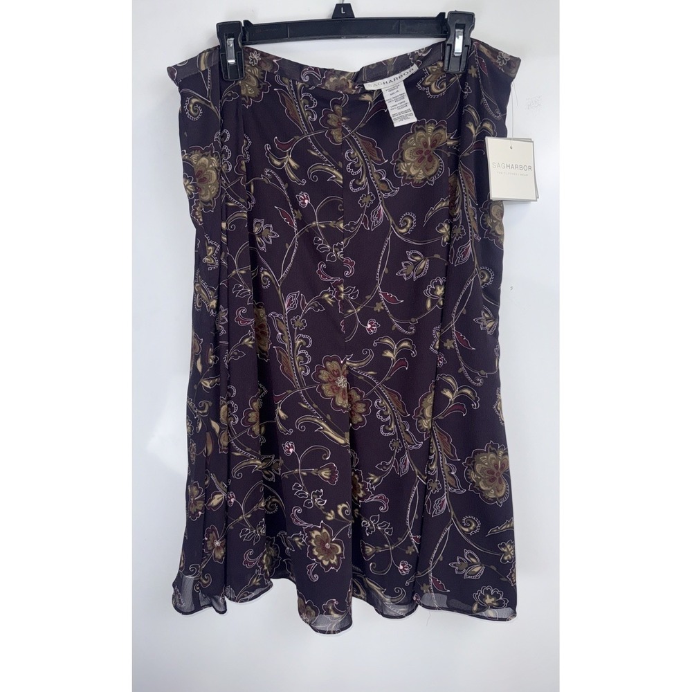 Sag Harbor Women's Floral Skirt Size 14